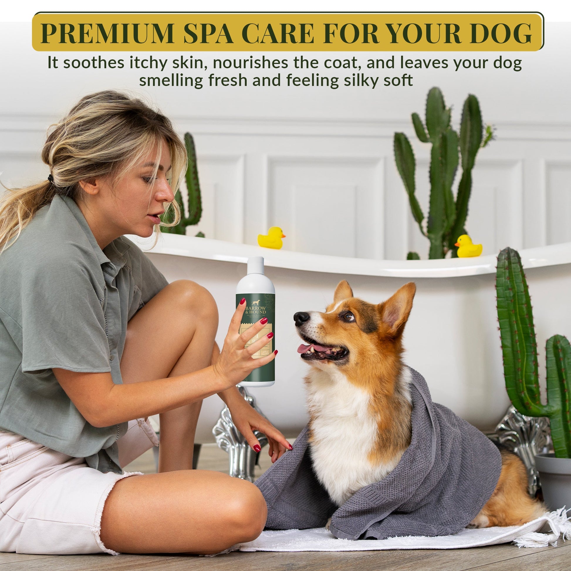 5 - in - 1 Dog Shampoo – Coconut, Aloe & Oatmeal - Barrow & Hound