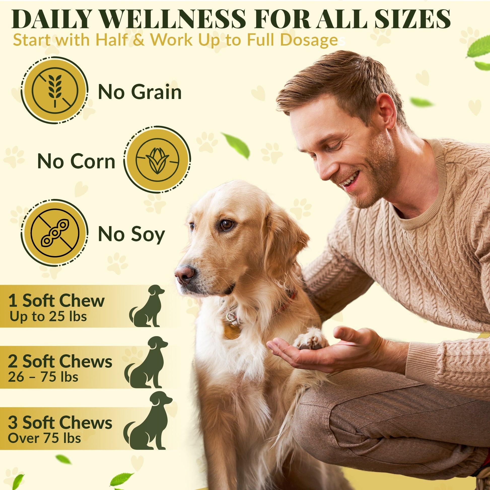 Allergy & Immune Bites for Dogs – Colostrum, Probiotics & Omega - 3 – Seasonal Allergy & Itchy Skin Relief – Peanut Butter Flavor - Barrow & Hound