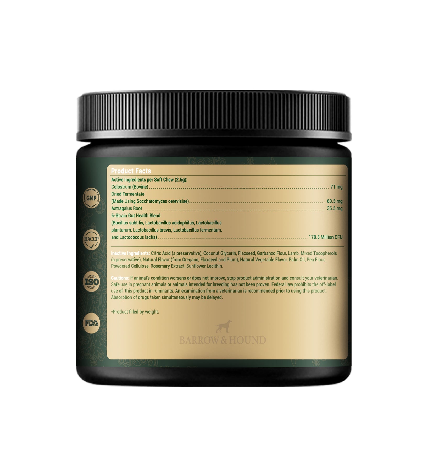 Allergy & Immune Bites for Dogs – Colostrum, Probiotics & Omega - 3 – Seasonal Allergy & Itchy Skin Relief – Peanut Butter Flavor - Barrow & Hound