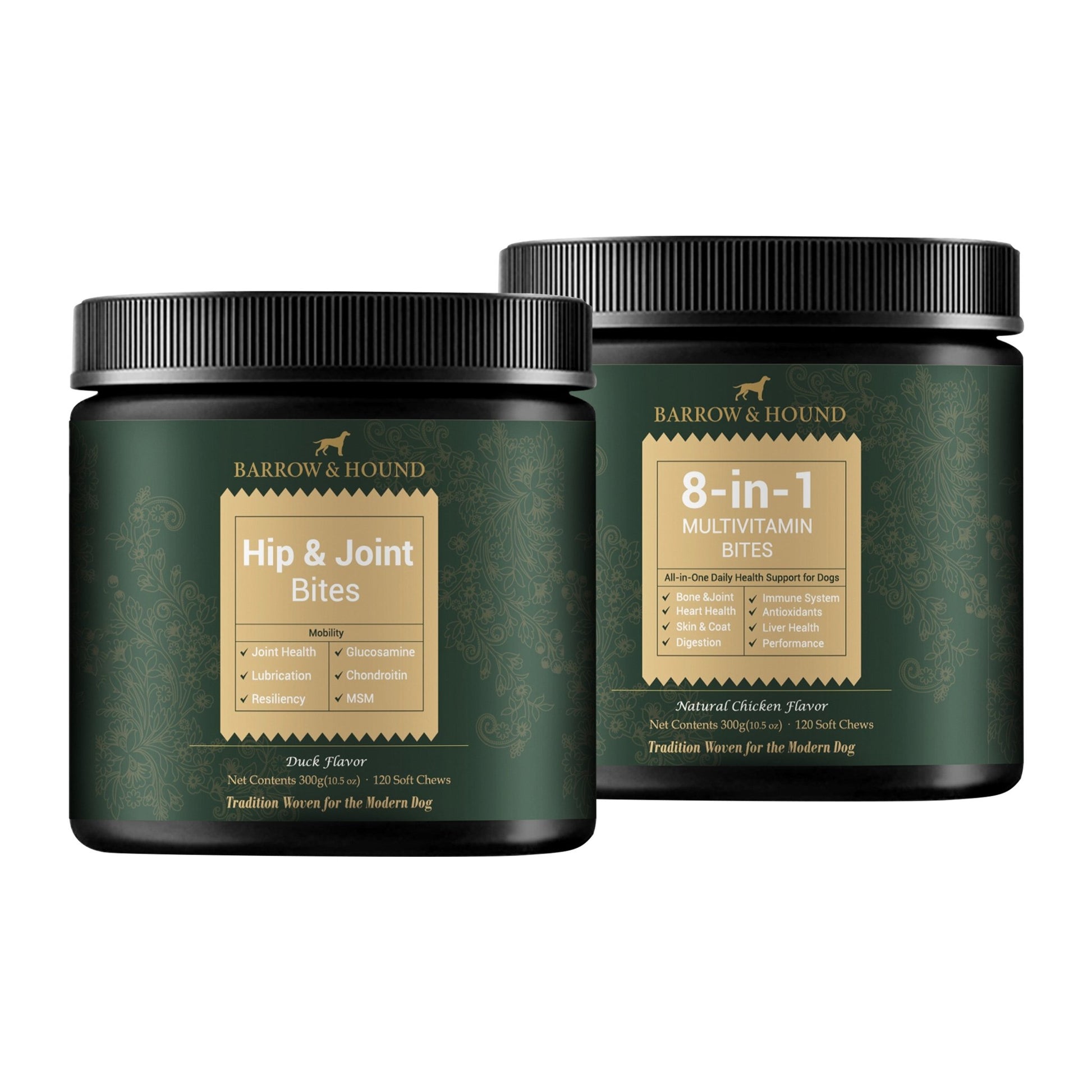 Barrow & Hound Mobility Pack – Hip & Joint Bites & 8 - in - 1 Multivitamin – Joint Health & Complete Wellness Support - Barrow & Hound