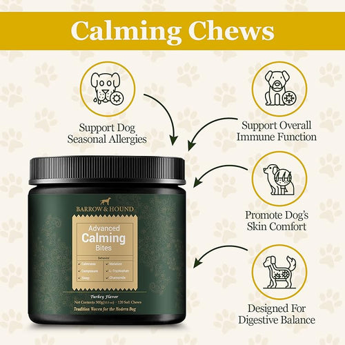 Calming Bites for Dogs – Stress & Anxiety Relief - Barrow & Hound