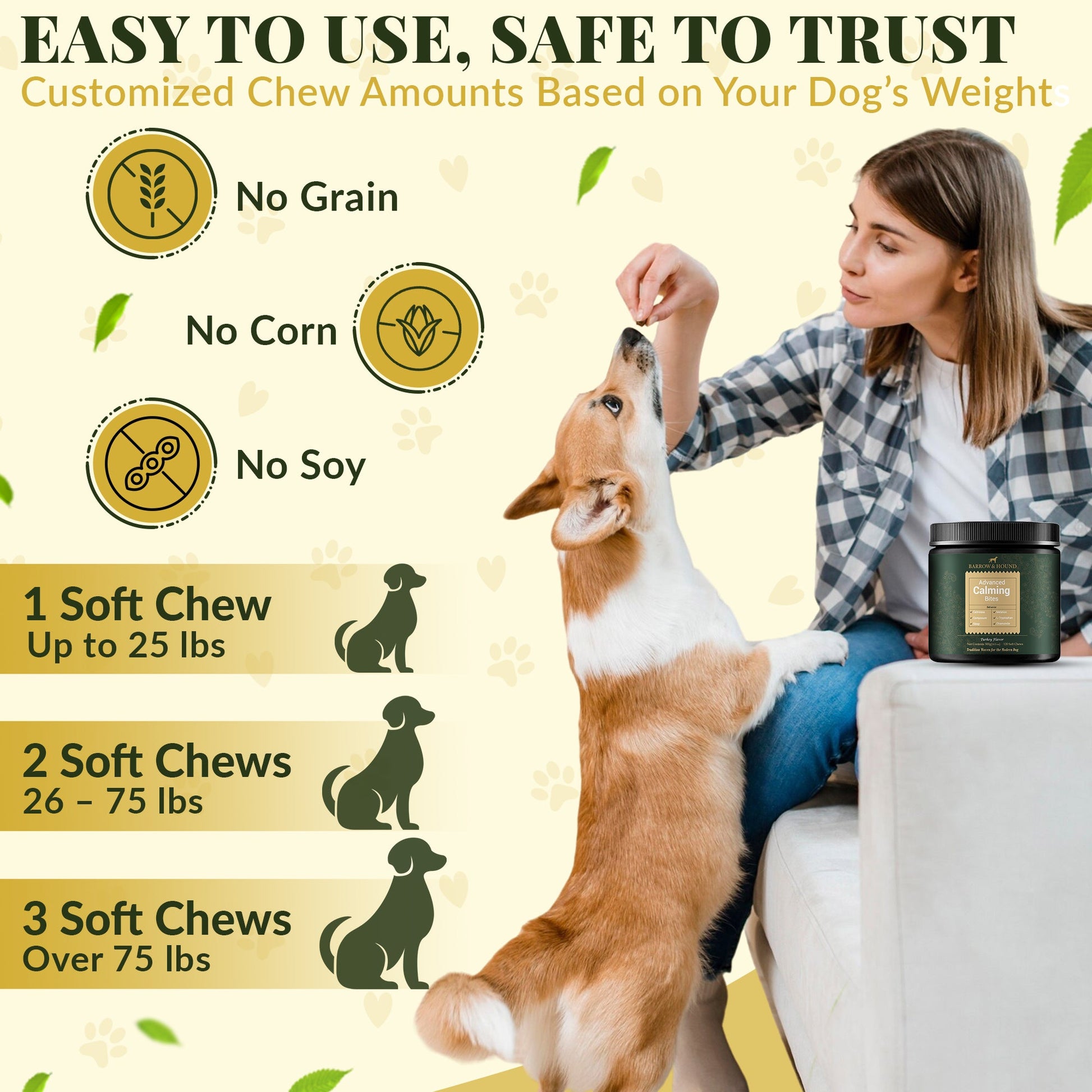 Calming Bites for Dogs – Stress & Anxiety Relief - Barrow & Hound