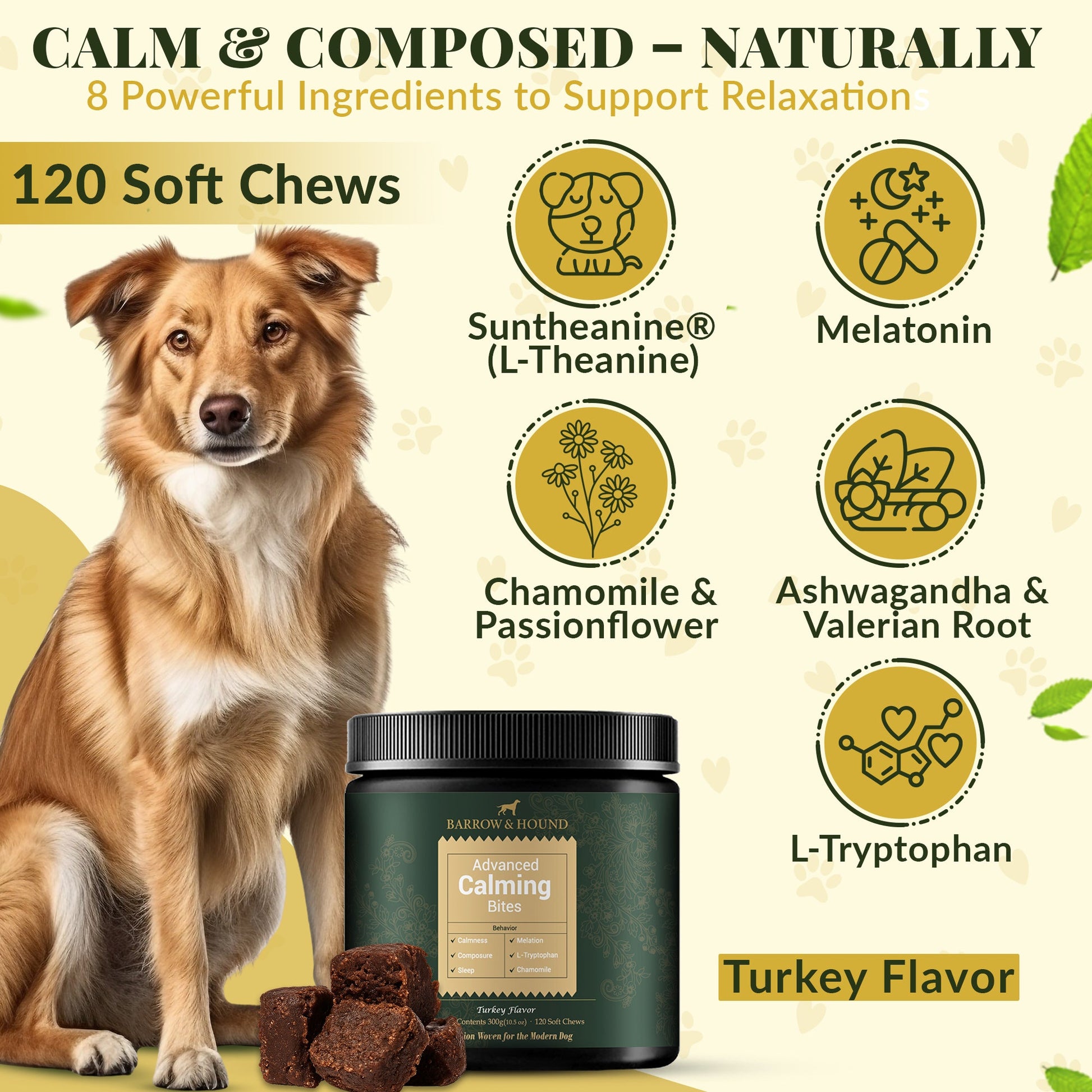Calming Bites for Dogs – Stress & Anxiety Relief - Barrow & Hound